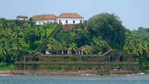 Front View of Reis Magos Fort in North Goa
